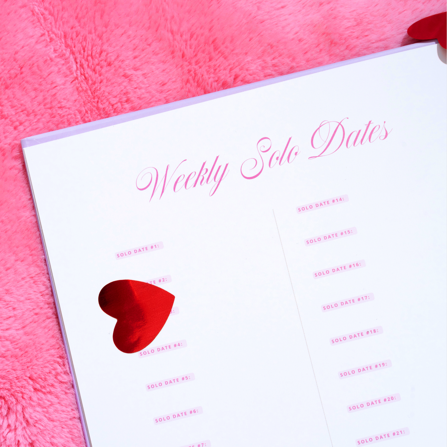 Dating: me myself & I | SOLO DATE JOURNAL