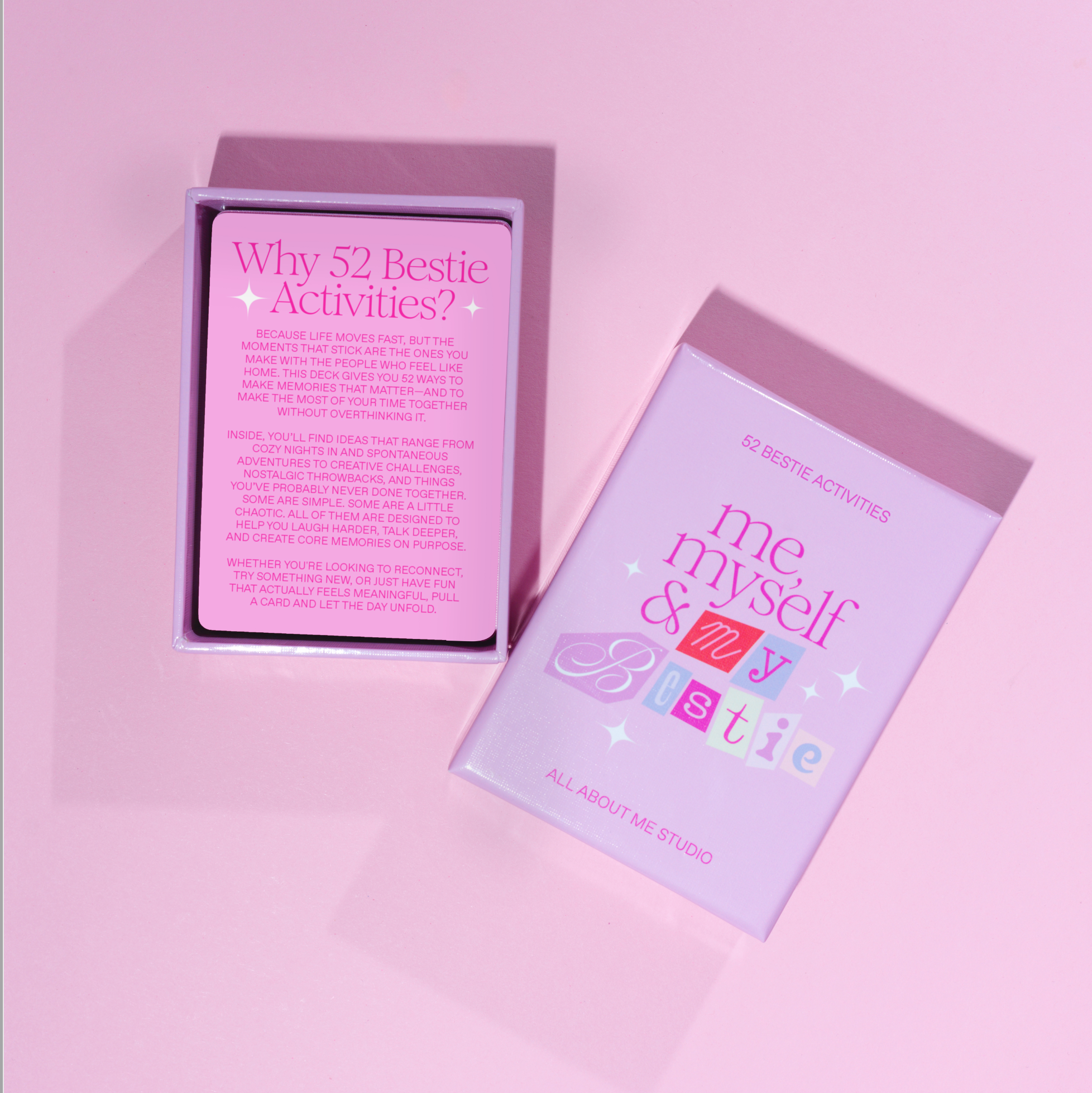 me myself & my bestie | BESTIE ACTIVITY CARDS